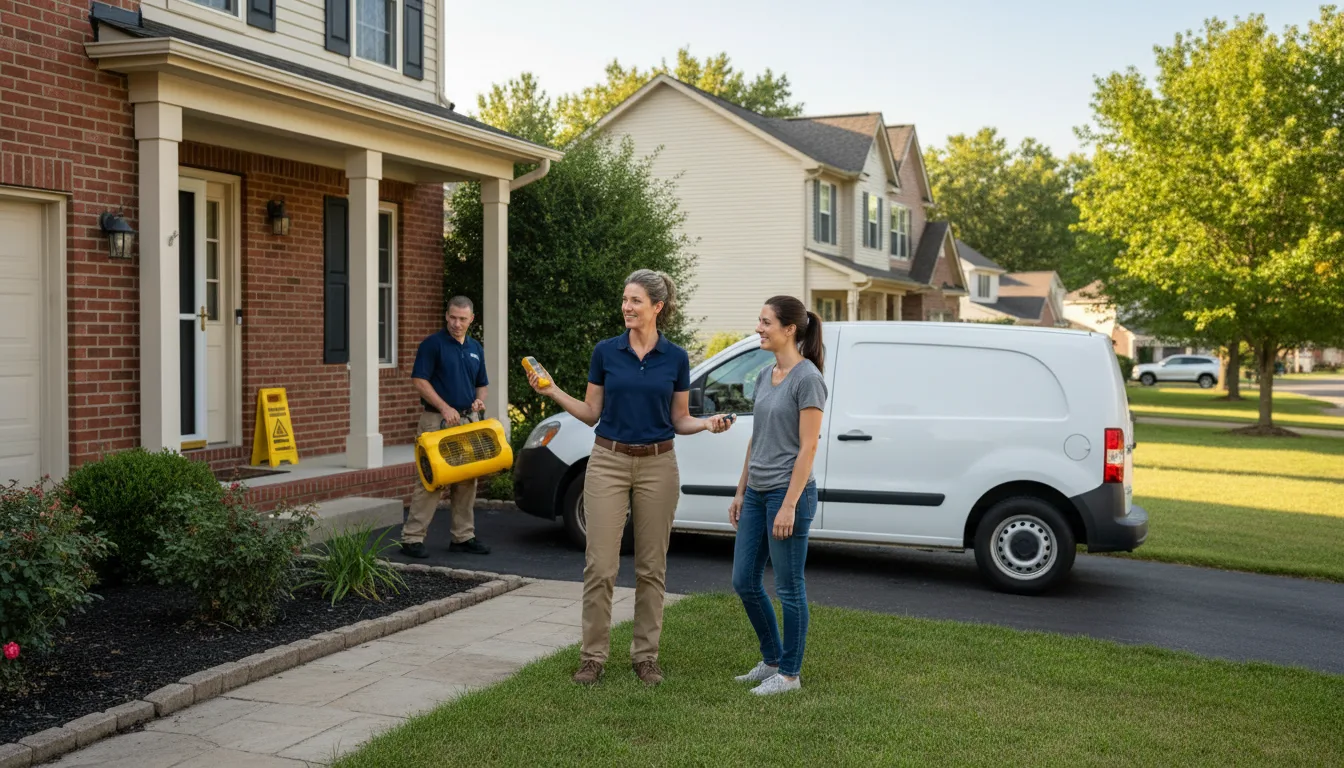 Residential water damage restoration in Castalia, NC